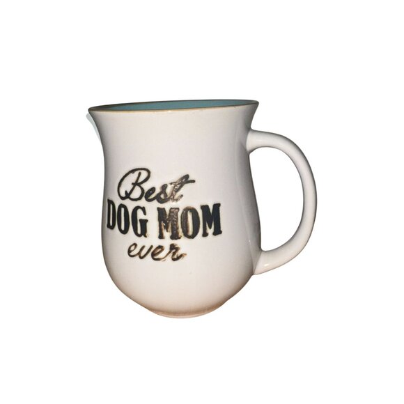 Spectrum Designz Other - Best Dog Mom Ever Ceramic Mug 16 Oz White & Teal Interior By Spectrum Designz